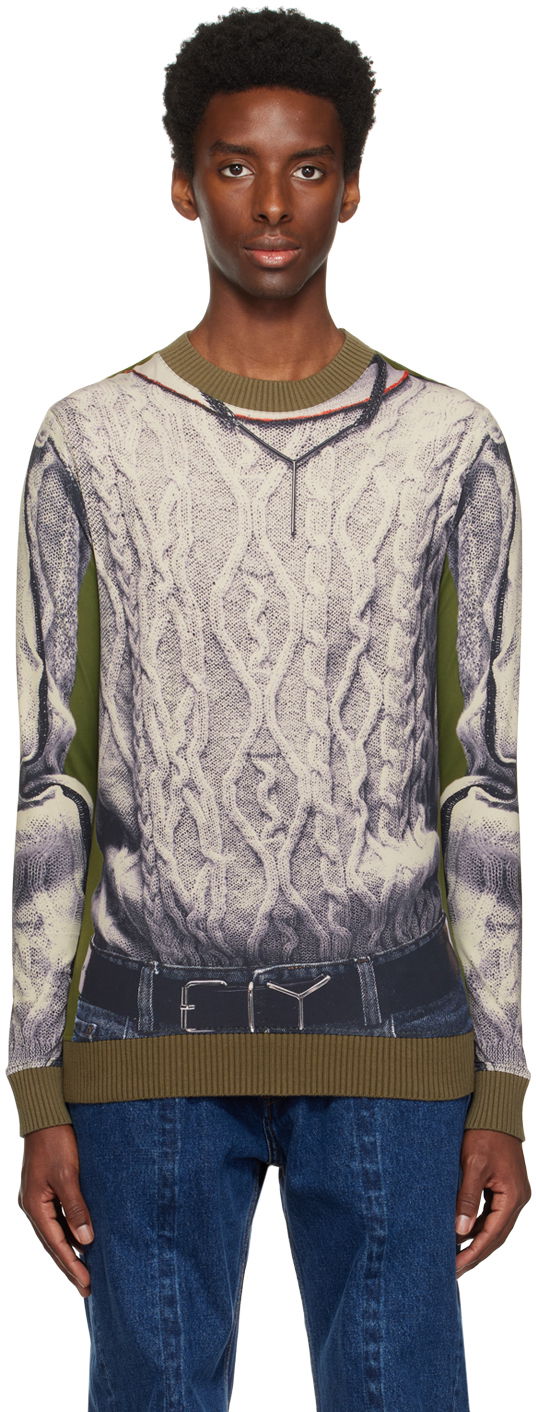 Majica Y/PROJECT Long Sleeve T-Shirt Zelena | YPJPGTS7-S24