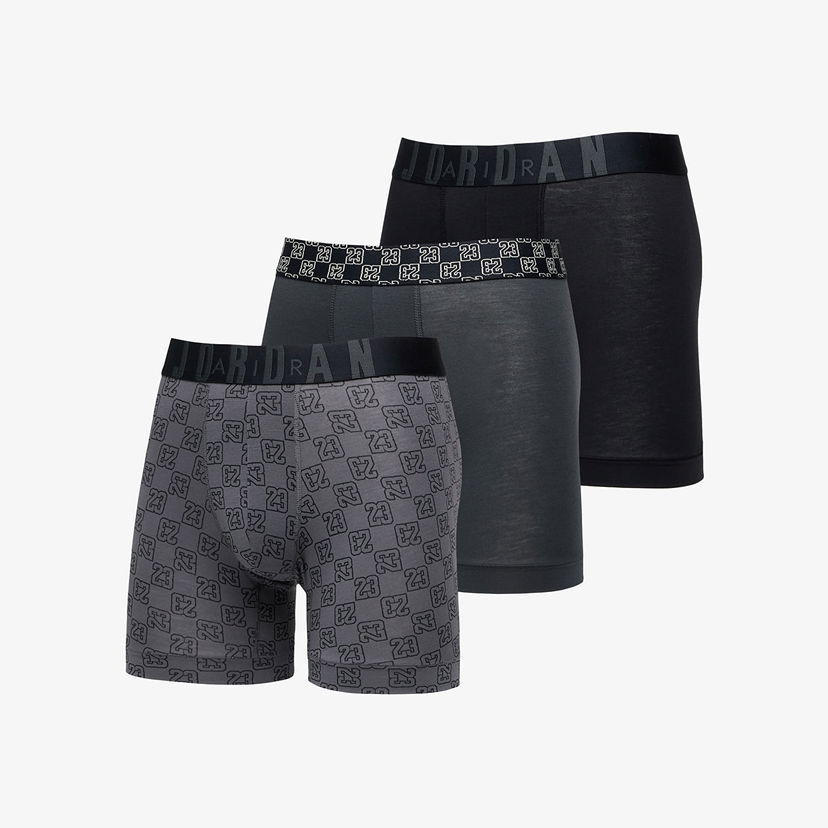 Boksarice Jordan Jordan Flight Modal 23 Monogram Boxer Brief 3-Pack Siva | JM0691-023