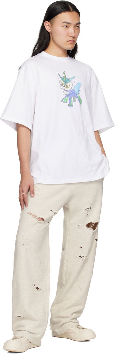 Trenirka We11done We11done Destroyed Jersey Jogger Sweatpants Bež | WD-TA0-25-726-U-MG, 3