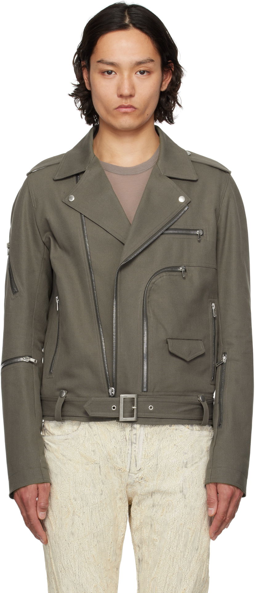 Jakna Rick Owens Rick Owens Hollywood Bauhaus Stooges Jacket Zelena | RL01E5717 CTES