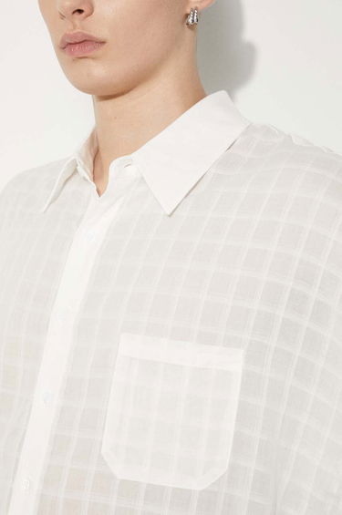 Srajce Stampd STAMPD Cropped Oversized Buttondown Shirt Bela | SLA.M3320BD.WHT, 5
