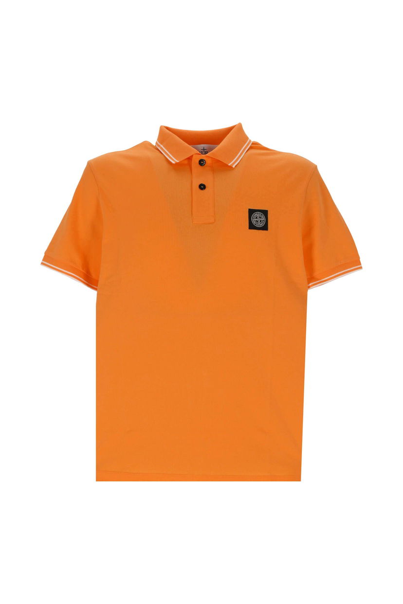 Polo majica Stone Island Logo Poloshirt Oranžna | 10152sc18 v0032