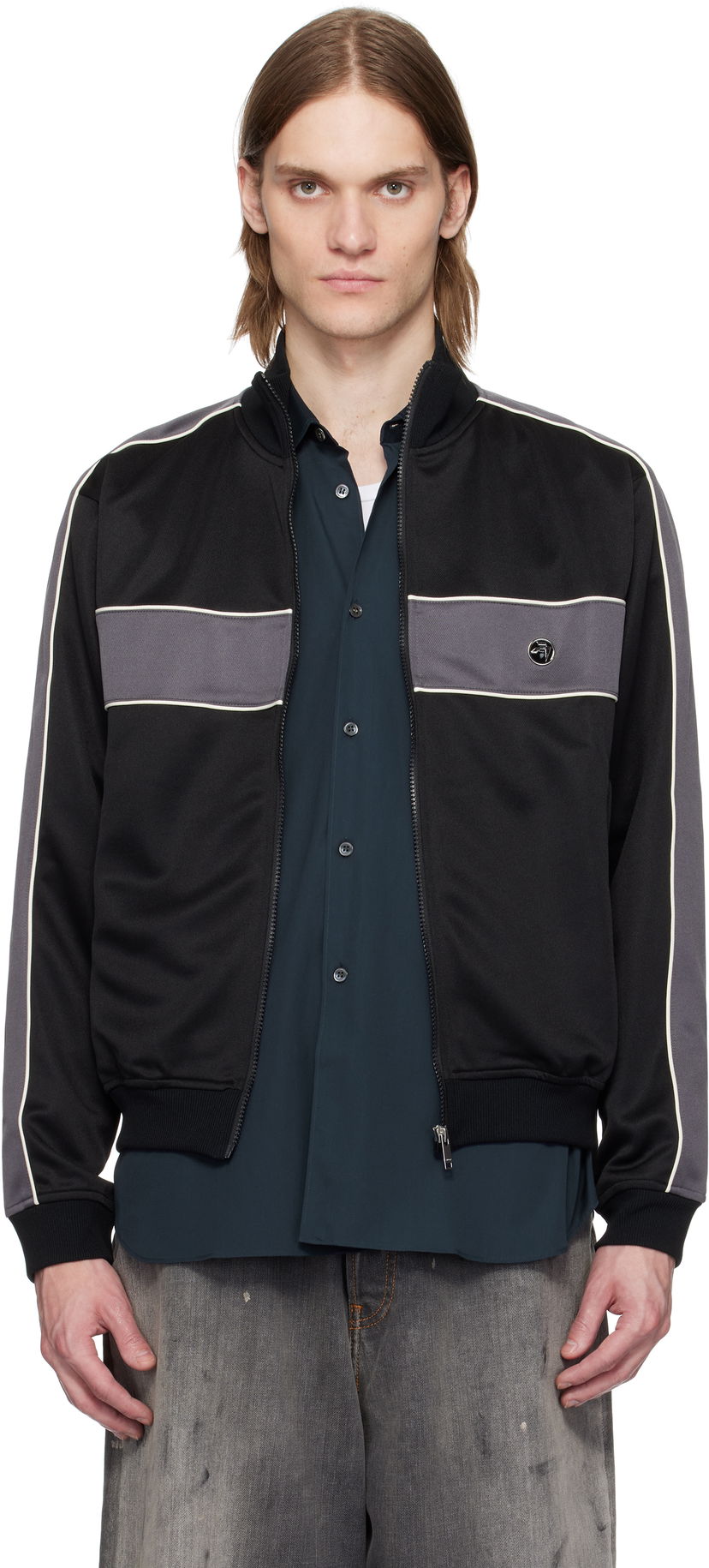 Bomber jakna Ambush AMBUSH Paneled Track Jacket Črna | 12115218