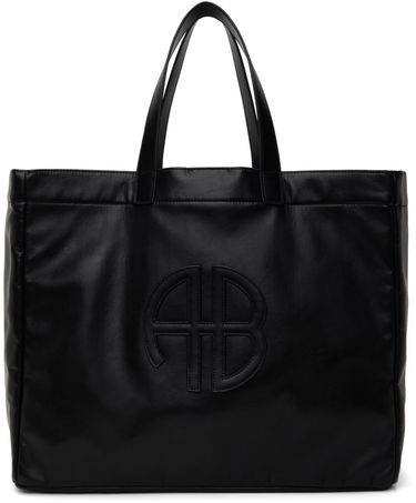 Tote bag Anine Bing Large Leather Tote Bag Črna | A-13-2148-005, 0