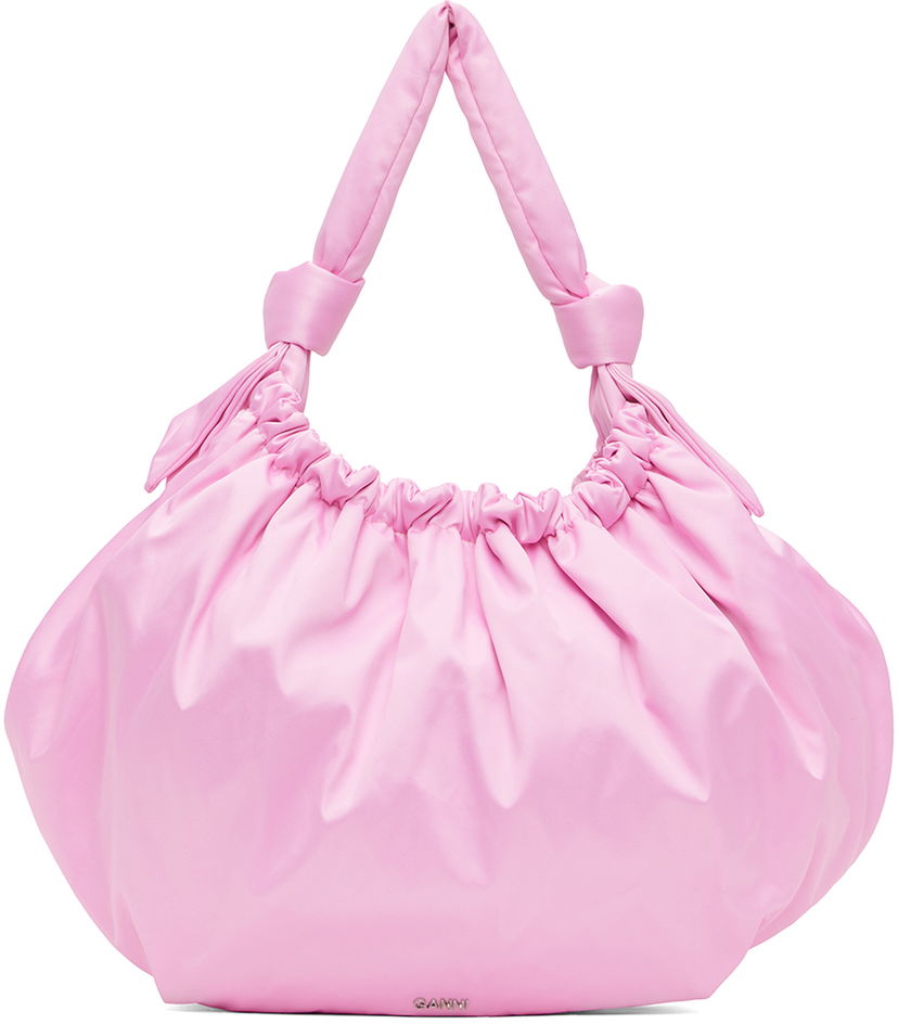 Torba za čez ramo GANNI GANNI Large Occasion Bag Roza | A4717