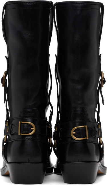 Oblačila ISABEL MARANT Isabel Marant Heiko Leather Boots Črna | 25PBO0192FA-C1A22S, 1
