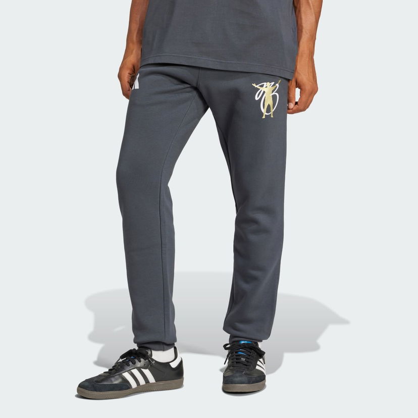 Trenirka adidas Performance Fleece Graphic Jogger Pants Siva | JM9367