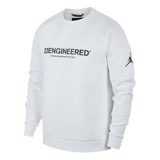 Pleteni pulover Jordan Jordan 23 Engineered Flight Tech Diamond Sweater Bela | BQ4643-100