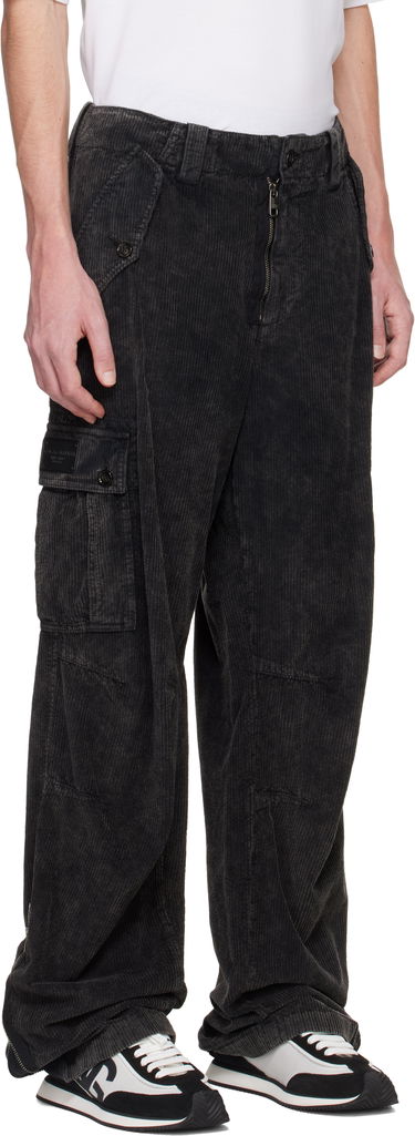 Cargo hlače Dolce & Gabbana Re-Edition Garment Dyed Cargo Pants Črna | GP0B9TG8LI1, 1