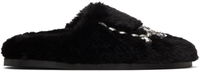 Simone Rocha Embellished Furry Slippers