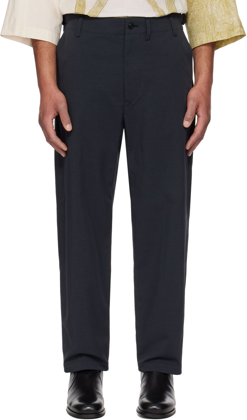 Hlače LEMAIRE Lemaire Carrot Fit Trousers Črna | PA1213 LF1228