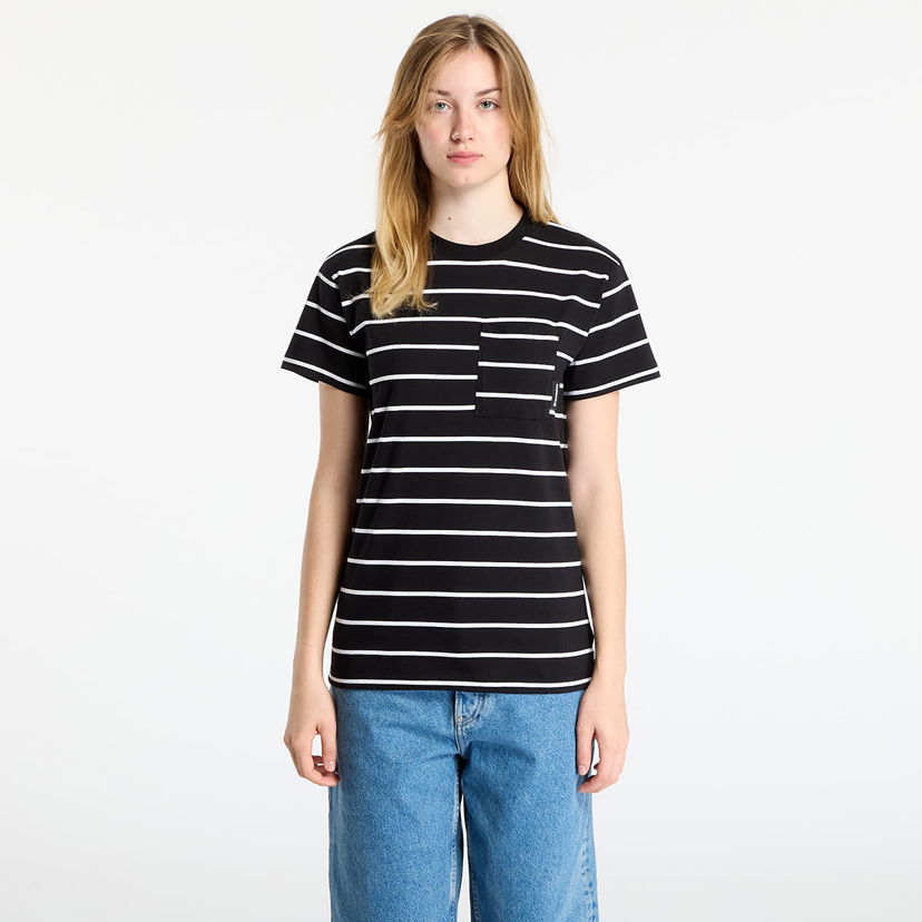 Majica Horsefeathers T-Shirt Pyper Top Striped Črna | SW957C