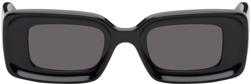Sončna očala Loewe Black Rectangular Sunglasses Črna | LW40101IW4601A 192337118555