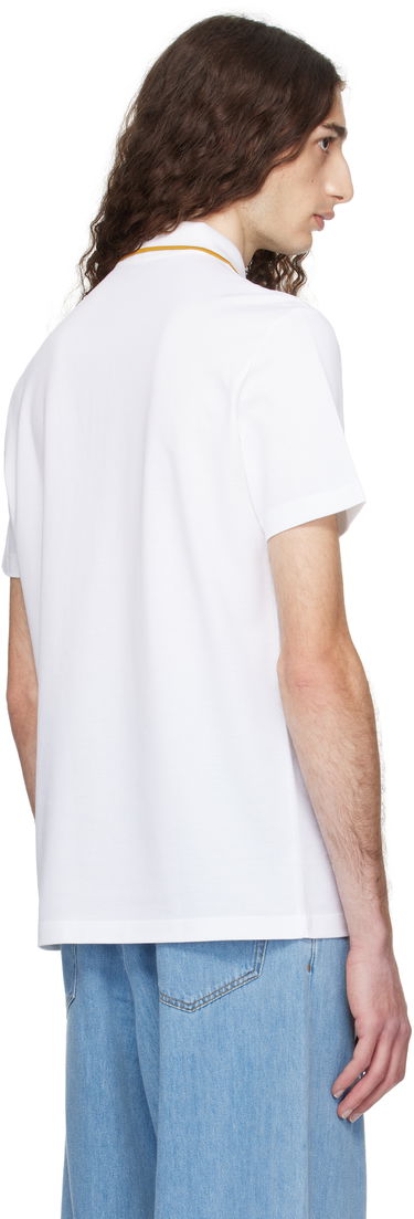 Polo majica Versace Versace Embroidered Architectural Baroque Polo Bela | 1013906_1A14973, 2