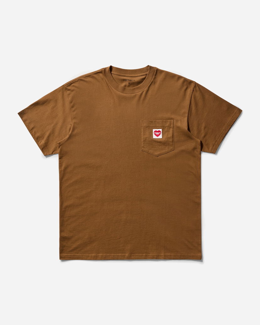 Majica Carhartt WIP Pocket Heart T-Shirt Rjava | I032128 HZXX