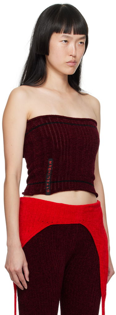 Majica brez rokavov Ottolinger Ottolinger Patch Tube Top Rdeča | 708002, 1
