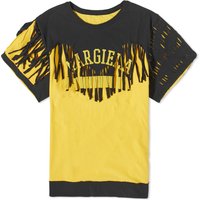Majica Maison Margiela Fringe Logo T-Shirt Rumena | S67GC0030S24607855, 1