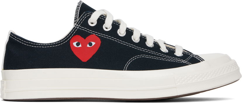 Oblačila Comme des Garçons COMME des GARÇONS PLAY Chuck 70 OG Single Heart Mornarica | AZ-K128-001
