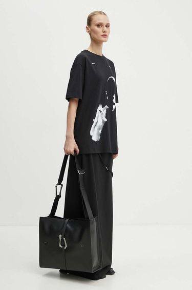 Majica HELIOT EMIL Abstract Portrait Print T-Shirt Črna | HE.M.09.041.C07, 3