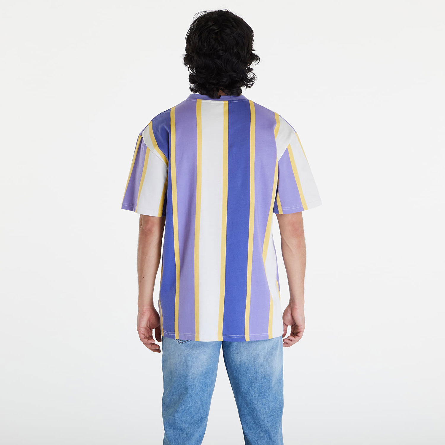 Majica Karl Kani Small Signature Stripe Tee Lilac/ Navy/ Off White Lila | KM241-023-1, 1