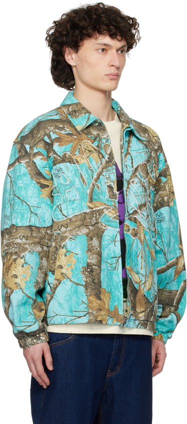 Vetrovka Awake NY Awake NY Frayed Script Coach Jacket Turkizna | AWK-SP25-OT004, 1