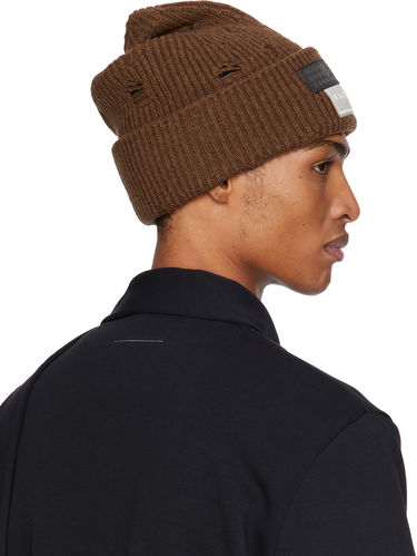 Beanie Maison Margiela MM6 Maison Margiela Logo Patch Beanie Rjava | SH0TB0001 M13138, 2