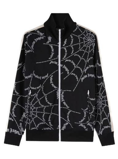 Pulover Palm Angels Spider Web Classic Track Jacket Črna | PMBD001F22FAB0061001