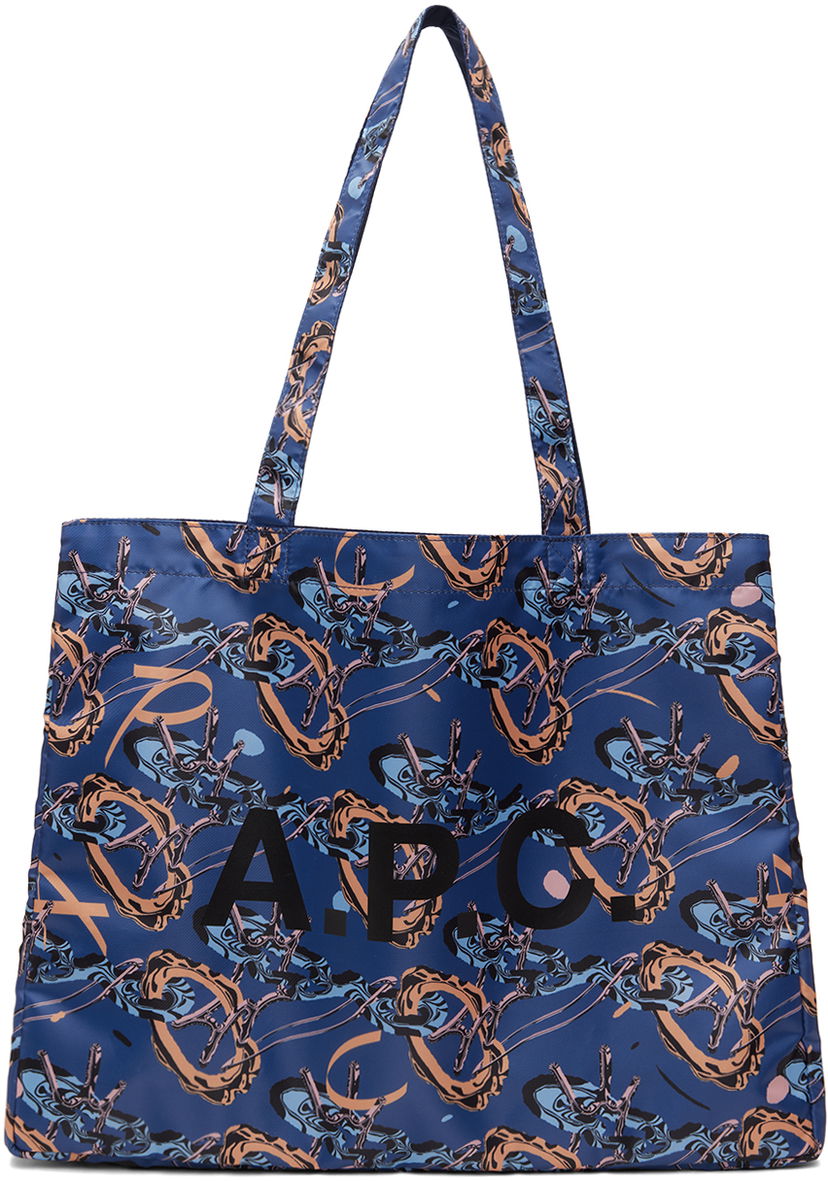 Tote bag A.P.C. Brain Dead x Diane Reversible Tote Bag Mornarica | PSAJG-M61893