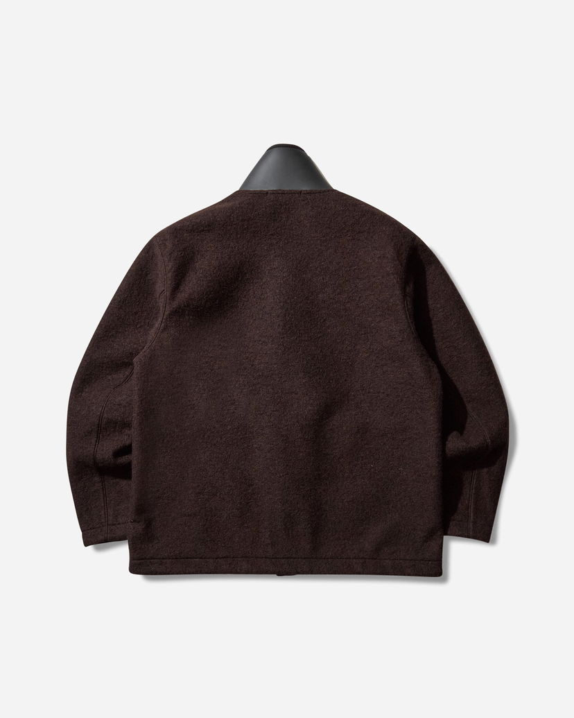 Jakna Stone Island Shell-Trimmed Brushed Wool Jacket Rjava | K2S15-Q100020-S0X22 V007B