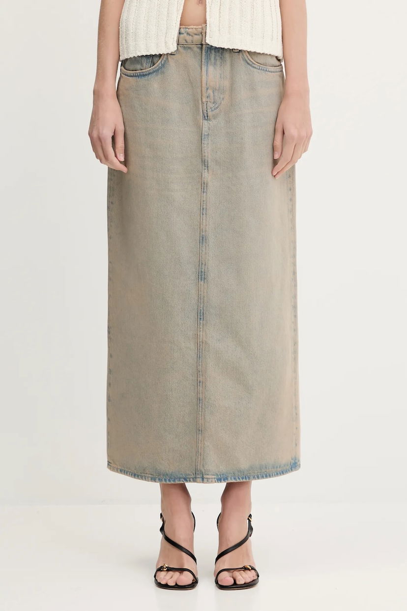 Krila Samsoe Samsoe Samsoe Samsoe Saelsie Maxi Denim Skirt Modra | F25100166