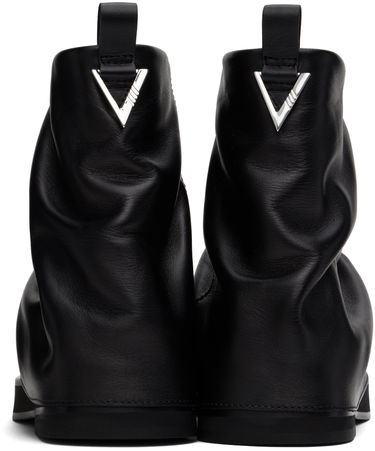 Plašči The Attico Attico Mini Robin Slouch Leather Boots Črna | 247WS832 L019, 1