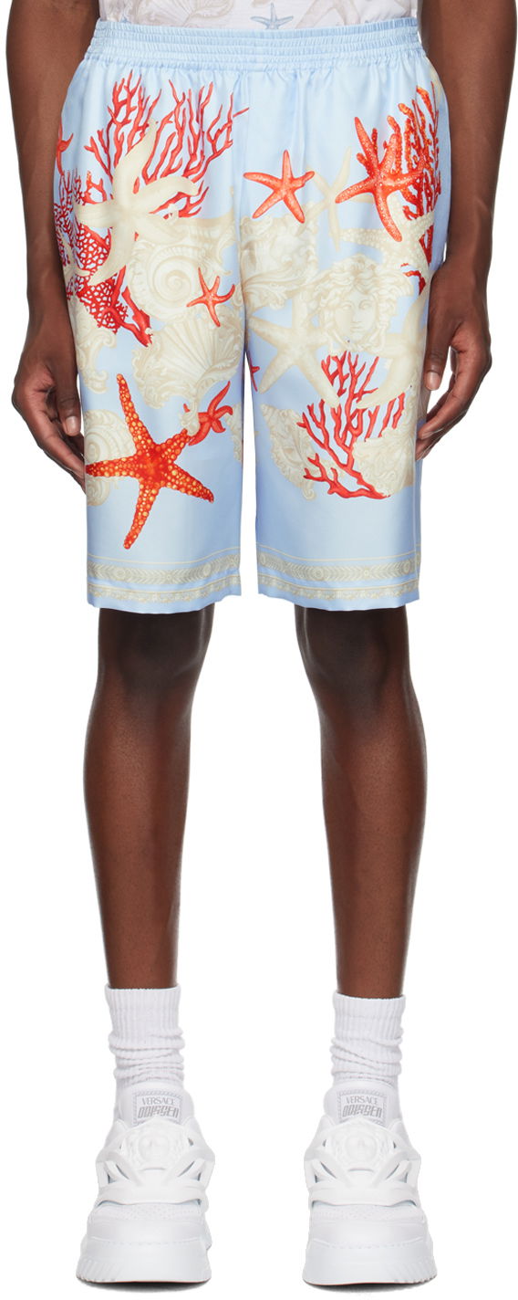 Kratke hlače Versace Blue Barocco Sea Shorts Turkizna | 1002476_1A11093, 0