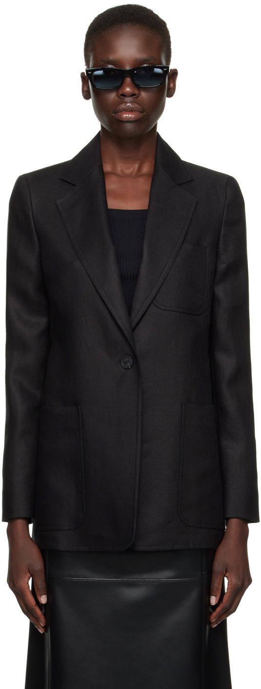 Jakna Max Mara One Button Blazer Črna | 2411041092600