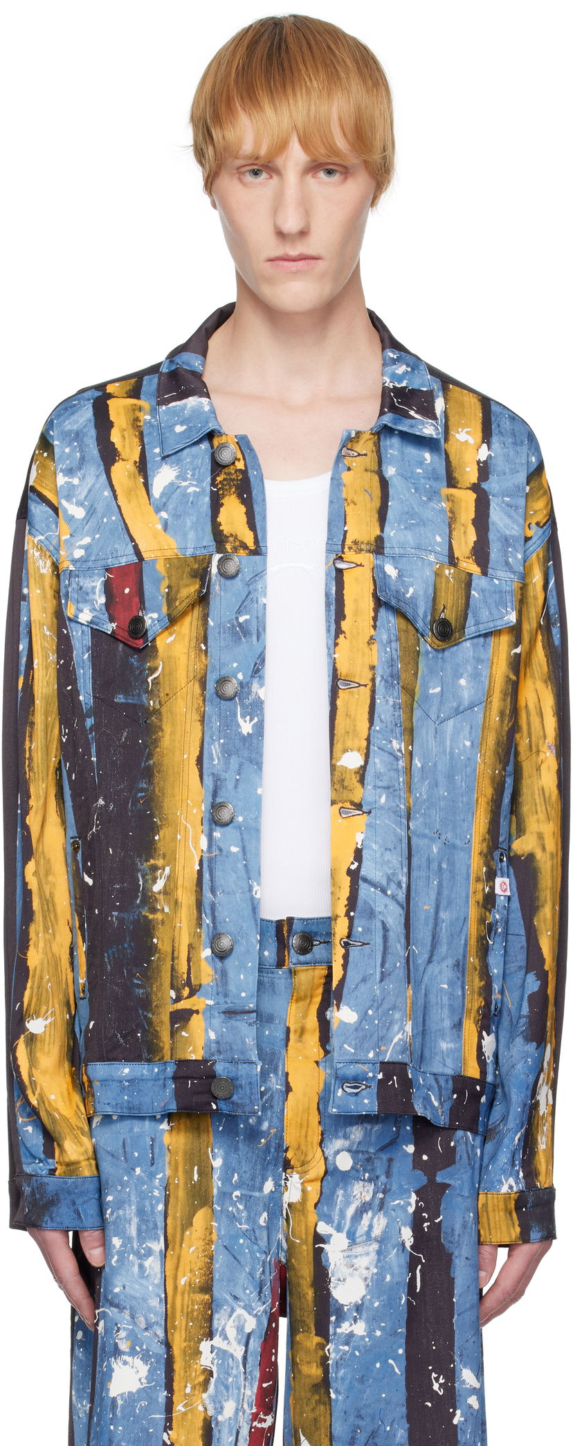 Jakna Charles Jeffrey Loverboy Charles Jeffrey LOVERBOY Silky Oversized Printed Jacket Večbarvna | 54010601