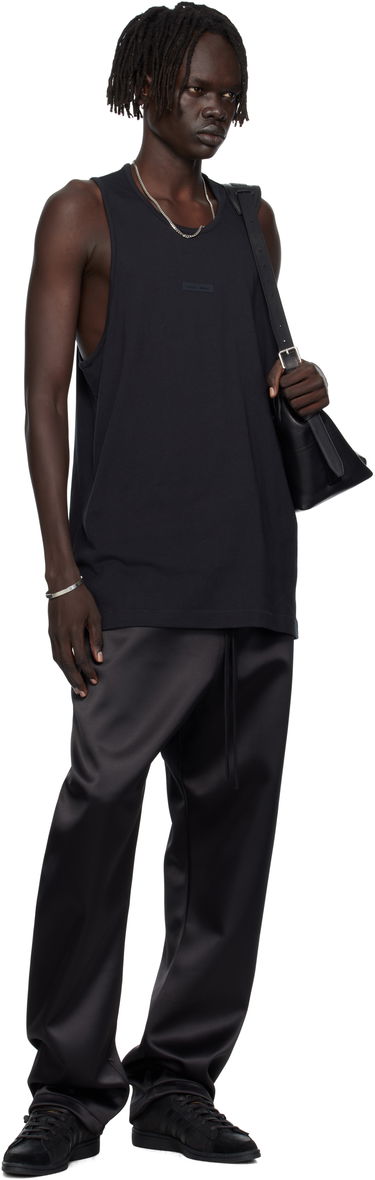 Trenirka Fear of God Fear of God ESSENTIALS Bonded Satin Relaxed Track Pants Črna | 130SP258210F, 3