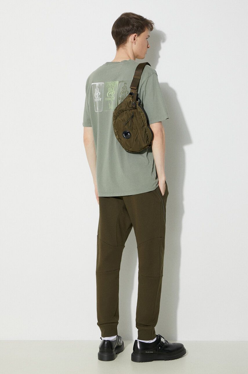 Trenirka C.P. Company Diagonal Raised Fleece Sweatpants Zelena | 16CMSP084A005086W, 1