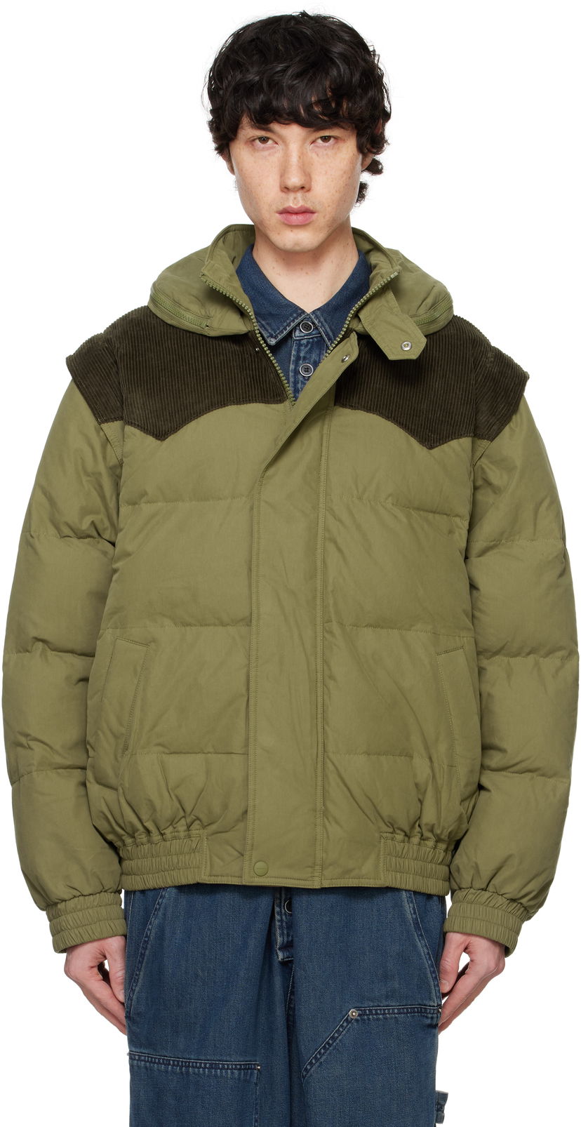 Puhovka ISABEL MARANT Isabel Marant Yuri Puffer Jacket Zelena | 25PMA0419HA-C1C02H