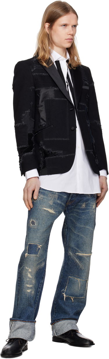 Jakna Junya Watanabe Junya Watanabe Patchwork Blazer Črna | WO-J033-051, 3