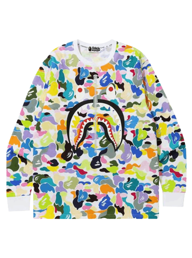 Majica BAPE Multi Camo Shark Tee Večbarvna | 1G80 111 008 WHITE