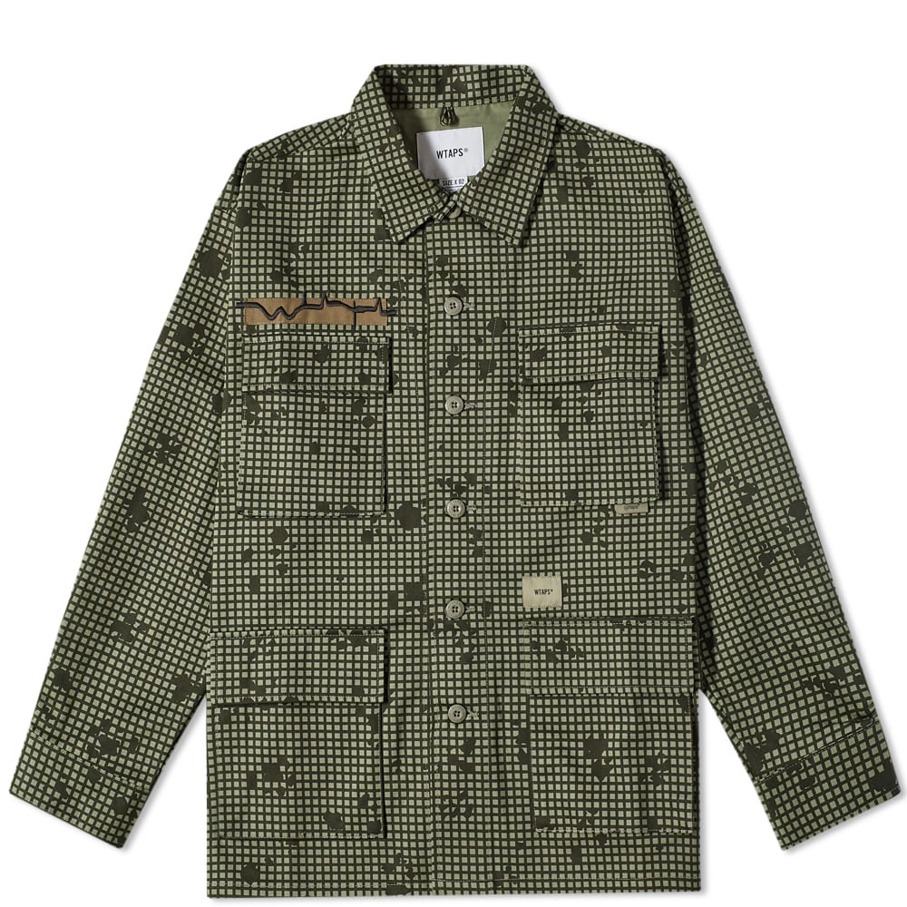 Jakna WTAPS Jungle Brain Camo Jacket Zelena | 212WVDT-SHM03-CMO, 0