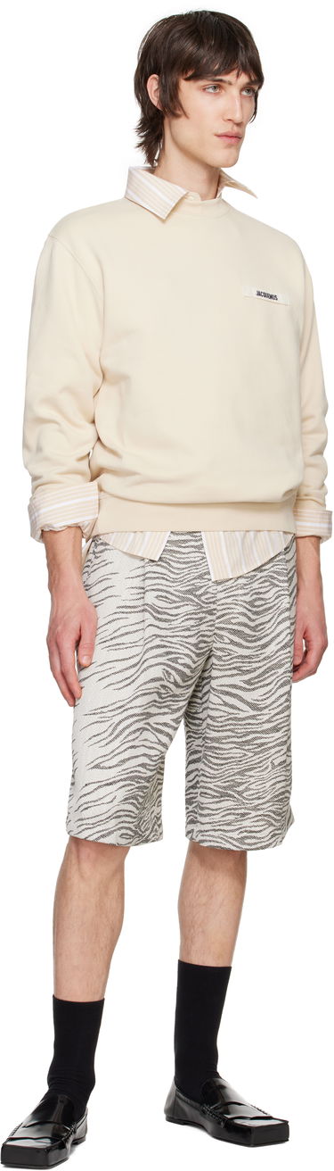 Pulover Jacquemus Les Classiques 'Le Sweatshirt Gros Grain' Sweatshirt Bež | 24E245JS206-2036, 3