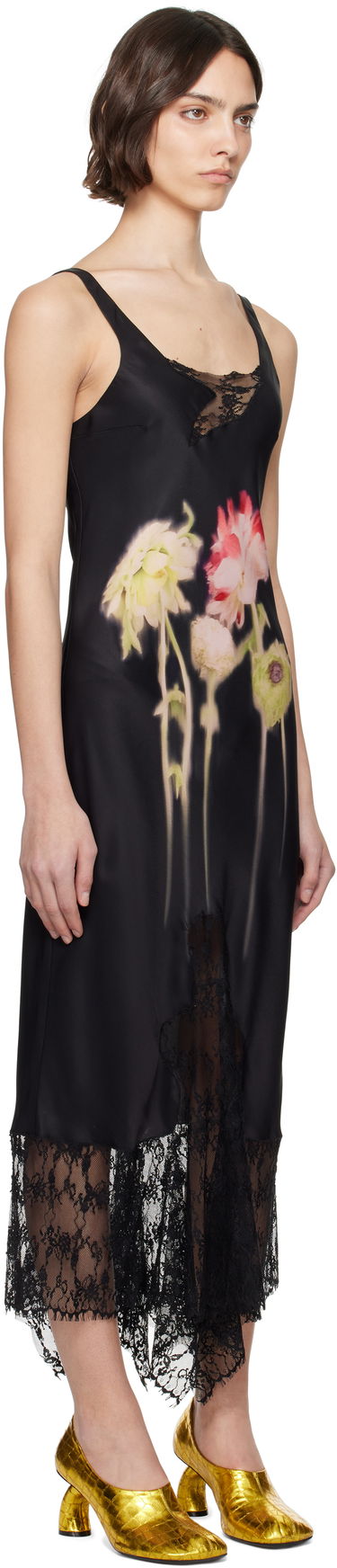 Obleke Collina Strada Collina Strada Anemone Print Midi Dress Večbarvna | XX4019, 4