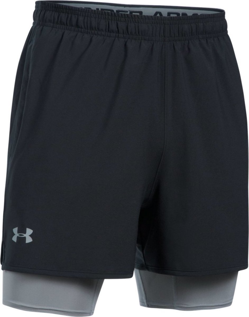 Kratke hlače Under Armour Qualifier 2-in-1 Shorts Črna | 1289625-001, 0