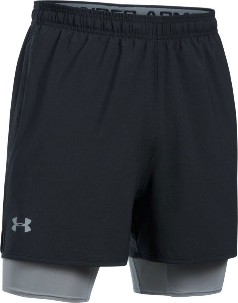 Kratke hlače Under Armour Qualifier 2-in-1 Shorts Črna | 1289625-001