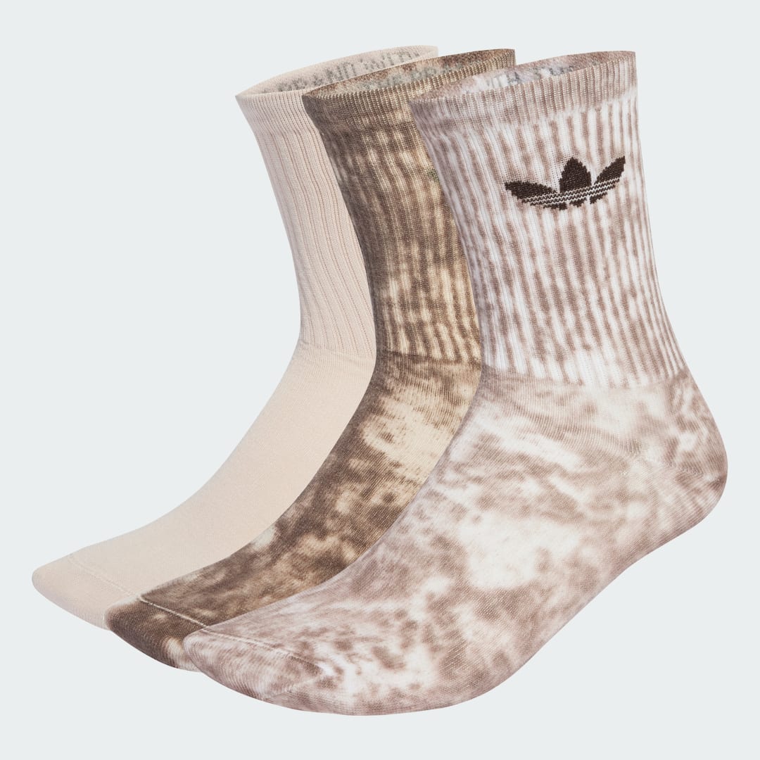 Nogavice adidas Performance Tie Dye Socks 3 Pairs Bež | JY0237, 0
