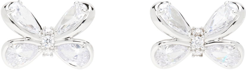 Uhani SHUSHU/TONG YVMIN Edition Zirconia Butterfly Stud Earrings Kovinski | 24722SLV00DN2