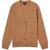 Pleteni pulover A.P.C. Louisa Logo Knitted Cardigan Bež | WVBBY-F22239-PBC, 1