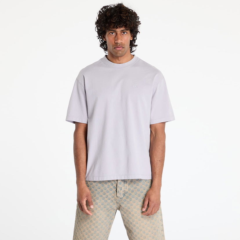 Majica CALVIN KLEIN Calvin Klein Jeans 16S Jersey Washed T-Shirt Siva | LV04RB285G QJ3