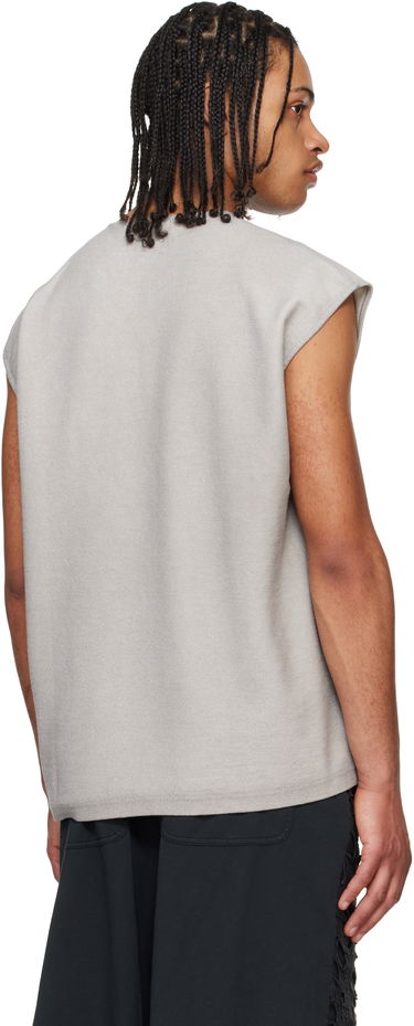 Majica brez rokavov Diesel Diesel S-Rub-SL Distressed Tank Top Siva | A19115-0PLAI-97C, 2