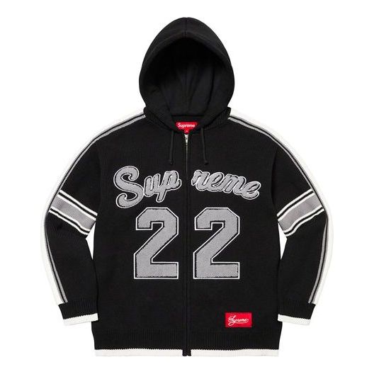 Pulover Supreme Sport Zip Up Hooded Sweater Črna | SUP-SS22-164